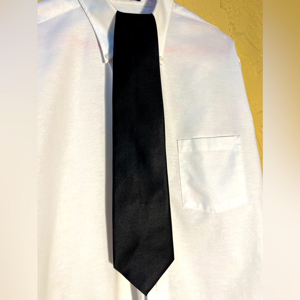 Stafford Men’s Black Silk Tie